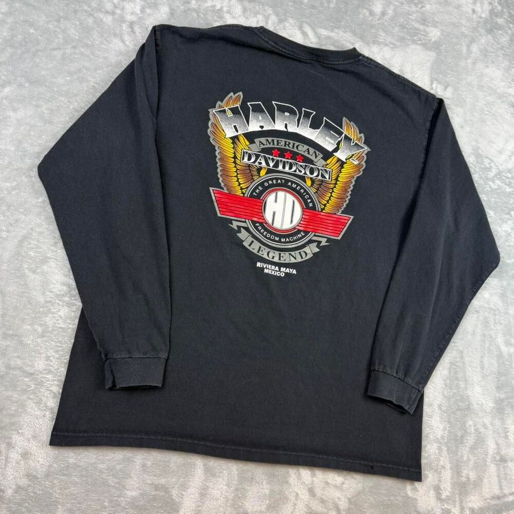 Harley-davidson Men's Black T-shirt